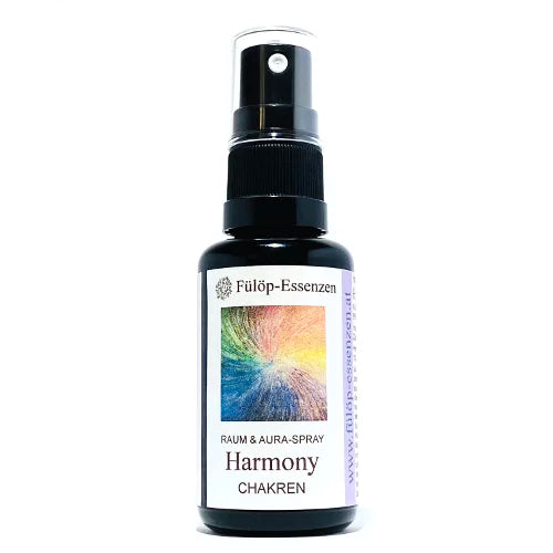 HARMONY - Auraspray zur energetischen Unterstützung für die Harmonisierung aller Chakren - 30 ml aus hochwertigem Violettglas