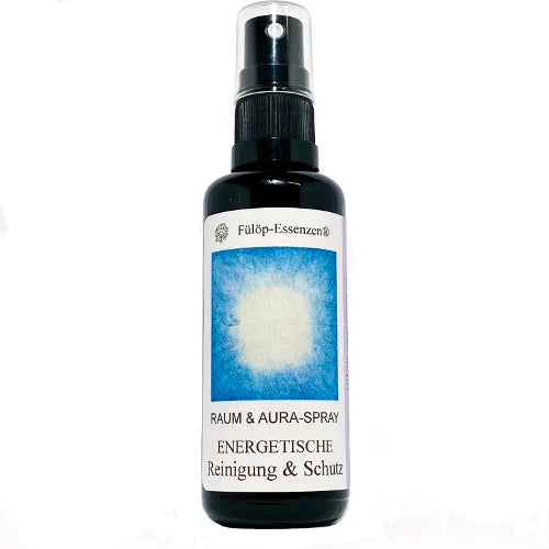 REINIGUNG & SCHUTZ - Auraspray gegen Fremdenergien & belastende Energien - 50 ml aus hochwertigem Violettglas