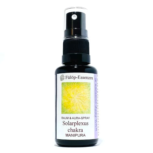 SOLARPLEXUSCHAKRA-SPRAY Manipura - Zur energetischen Unterstützung des eigenen Energiehaushaltes - 30 ml Auraspray aus hochwertigem Violettglas